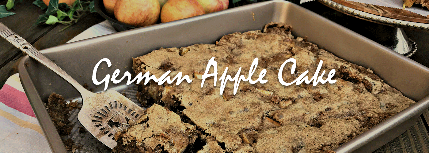 German Apple Cake Header